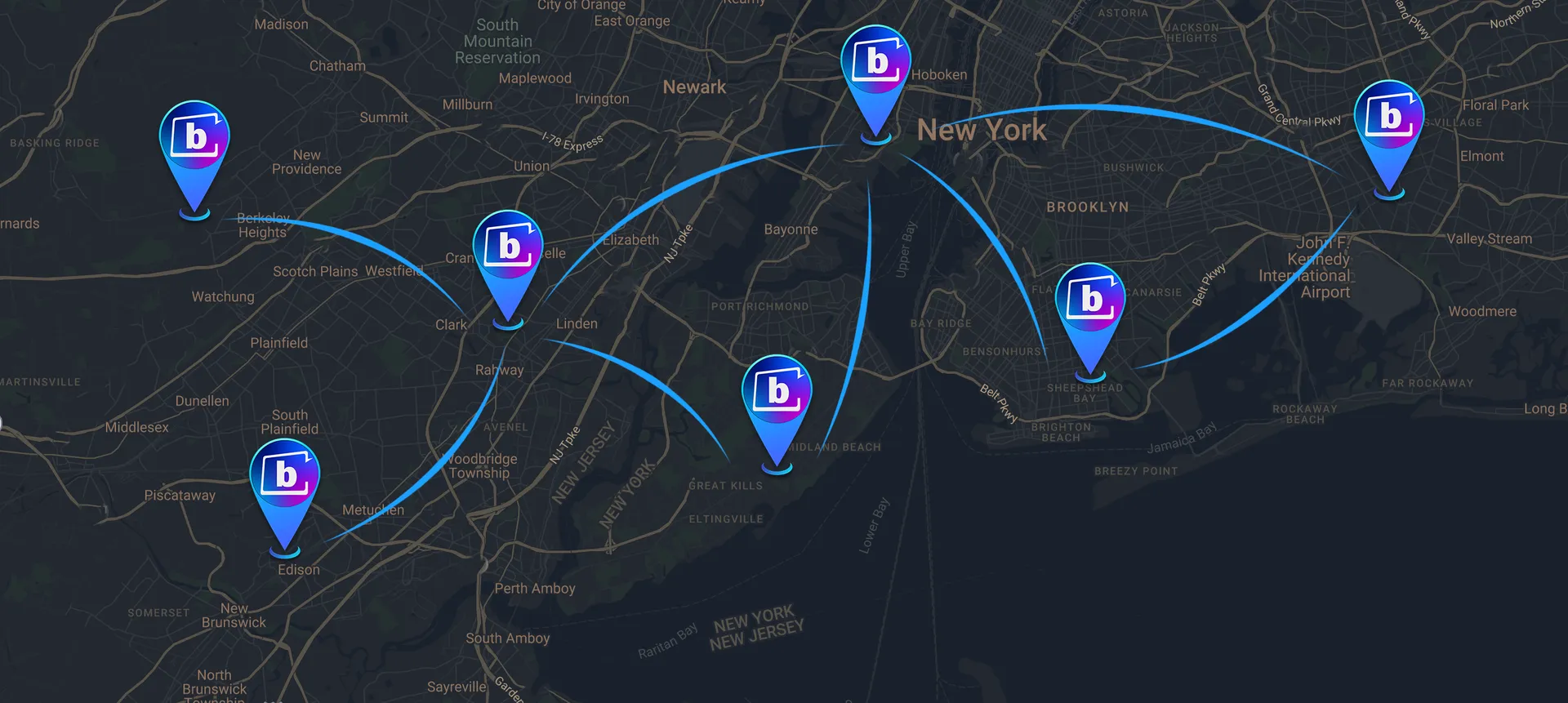 Buzztime Spot Map